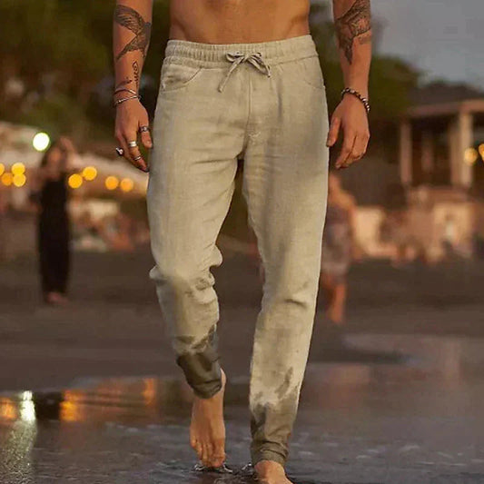 Mateo | Lniane spodnie plażowe