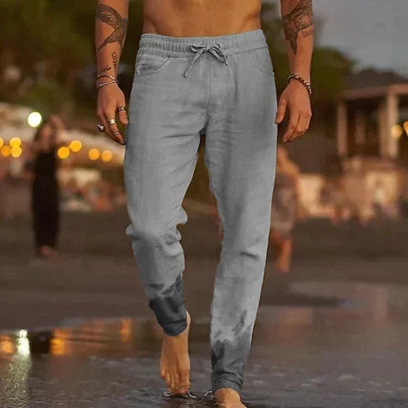 Mateo | Lniane spodnie plażowe