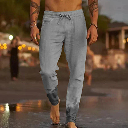 Mateo | Lniane spodnie plażowe