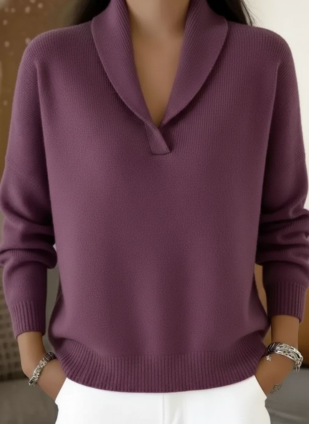 Harper Lane | Sweter w serek