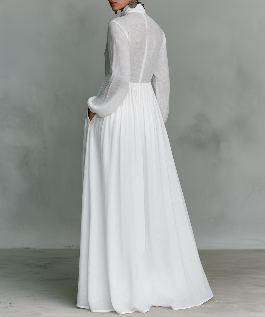 Élisa | Wyrafinowana minimalistyczna sukienka maxi
