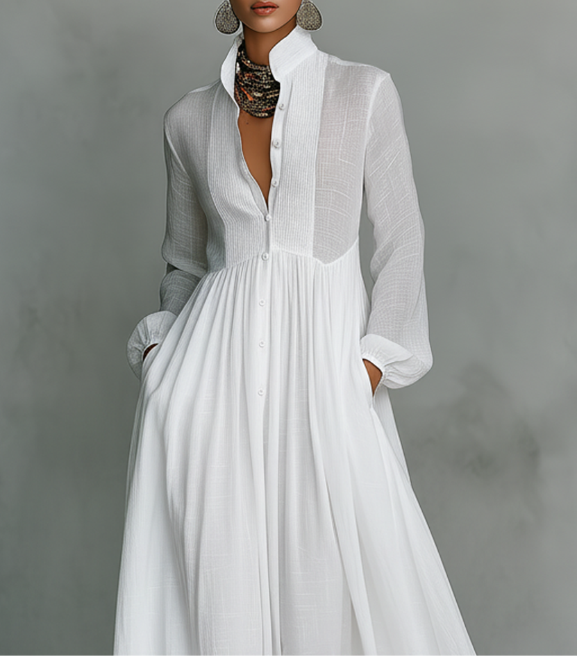 Élisa | Wyrafinowana minimalistyczna sukienka maxi