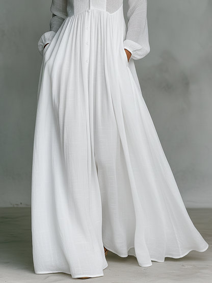 Élisa | Wyrafinowana minimalistyczna sukienka maxi