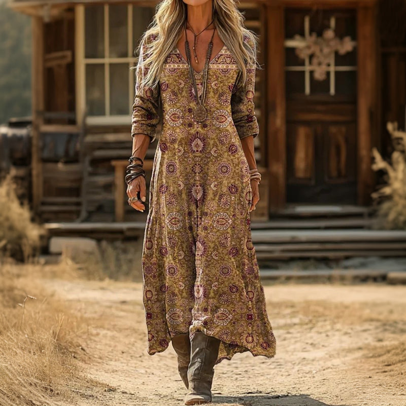 Nicole | Sukienka w luźnym stylu boho