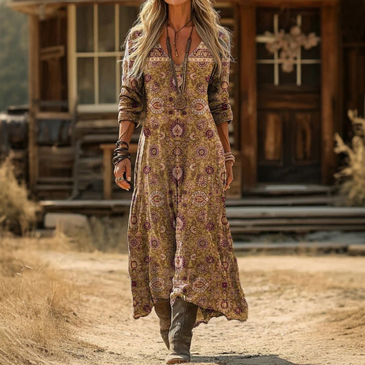 Nicole | Sukienka w luźnym stylu boho