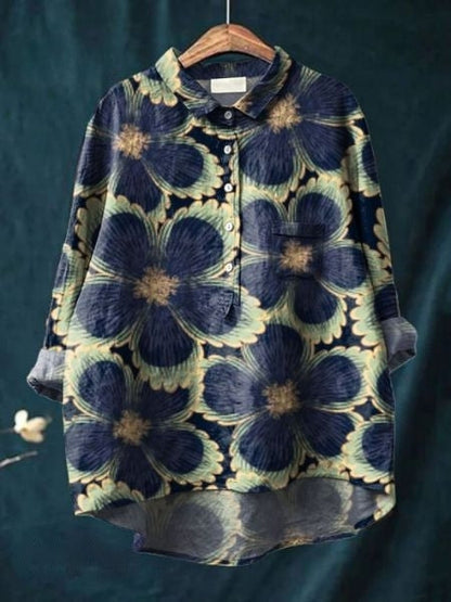 Lila | Elegancka bluzka w kwiaty