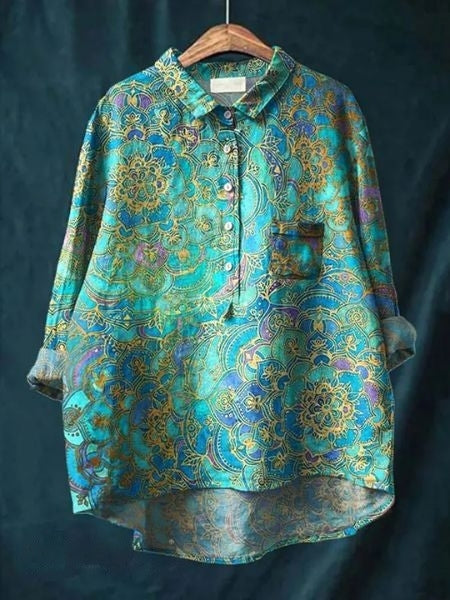 Lila | Elegancka bluzka w kwiaty