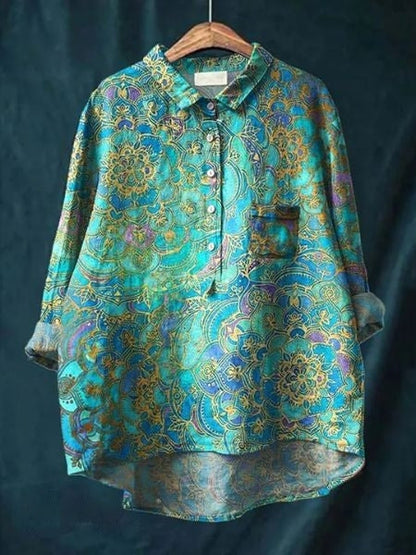 Lila | Elegancka bluzka w kwiaty