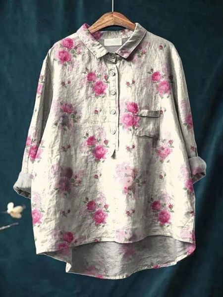 Lila | Elegancka bluzka w kwiaty