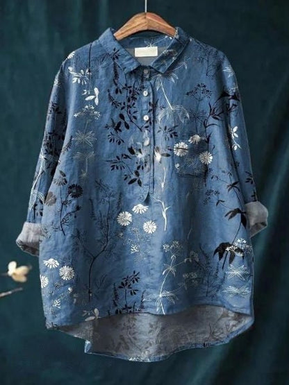 Lila | Elegancka bluzka w kwiaty
