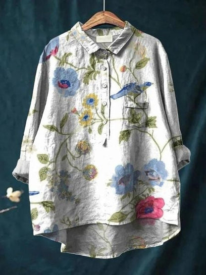 Lila | Elegancka bluzka w kwiaty