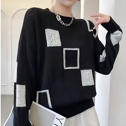 Alida | Modny ażurowy sweter