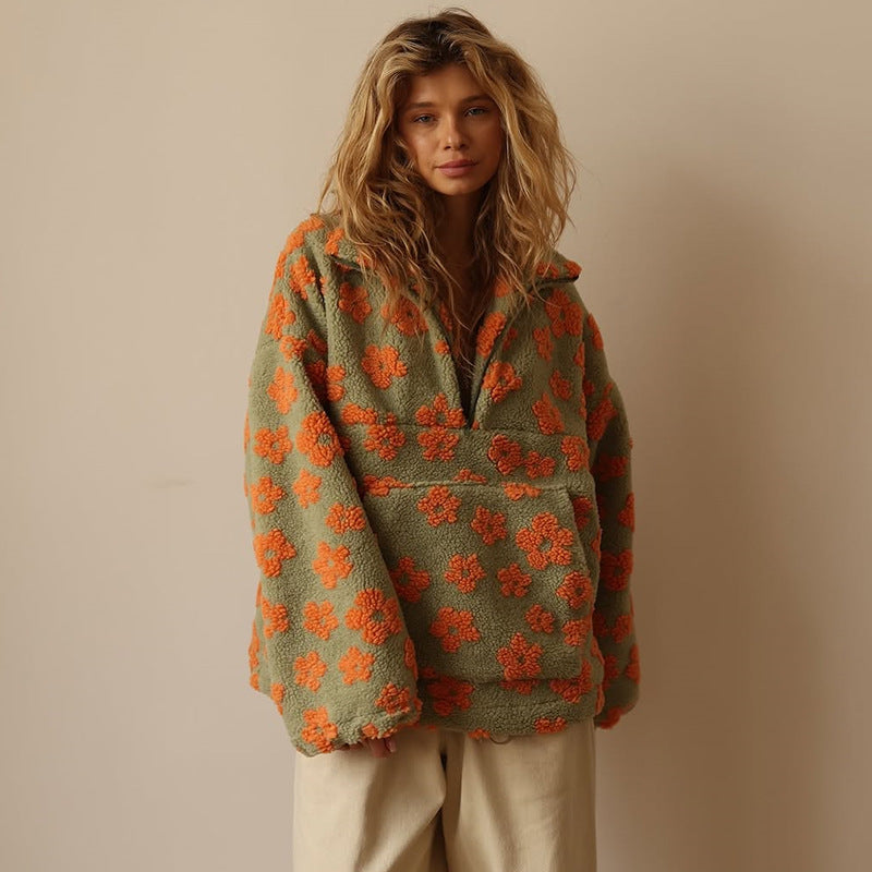 Daisy | Miękka polarowa bluza boho