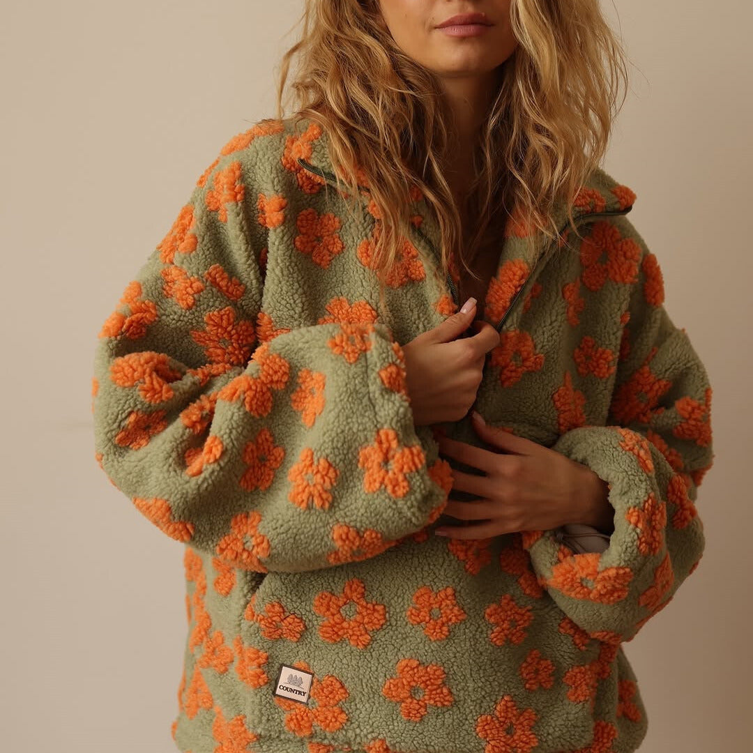 Daisy | Miękka polarowa bluza boho