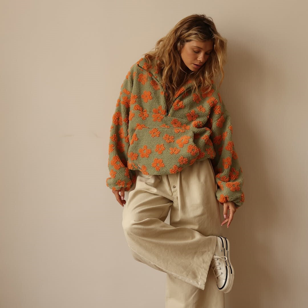 Daisy | Miękka polarowa bluza boho