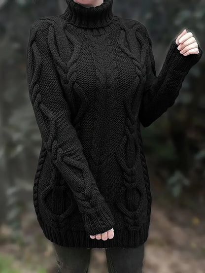 Narda | Elegancka sukienka z golfem