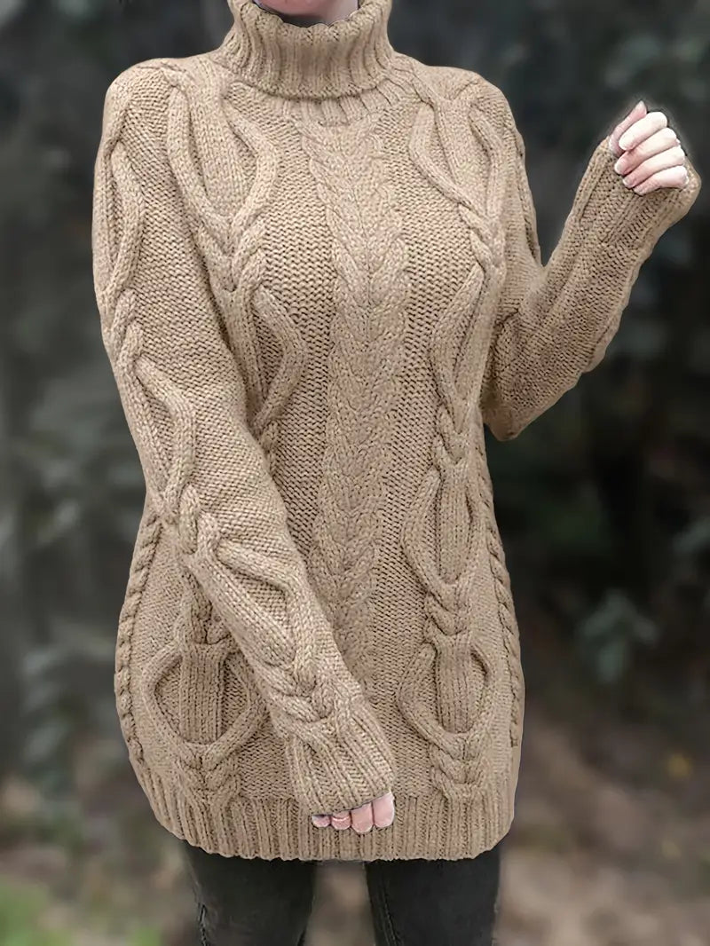 Narda | Elegancka sukienka z golfem