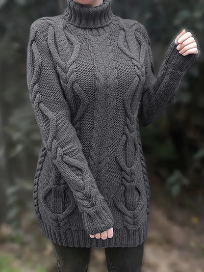 Narda | Elegancka sukienka z golfem