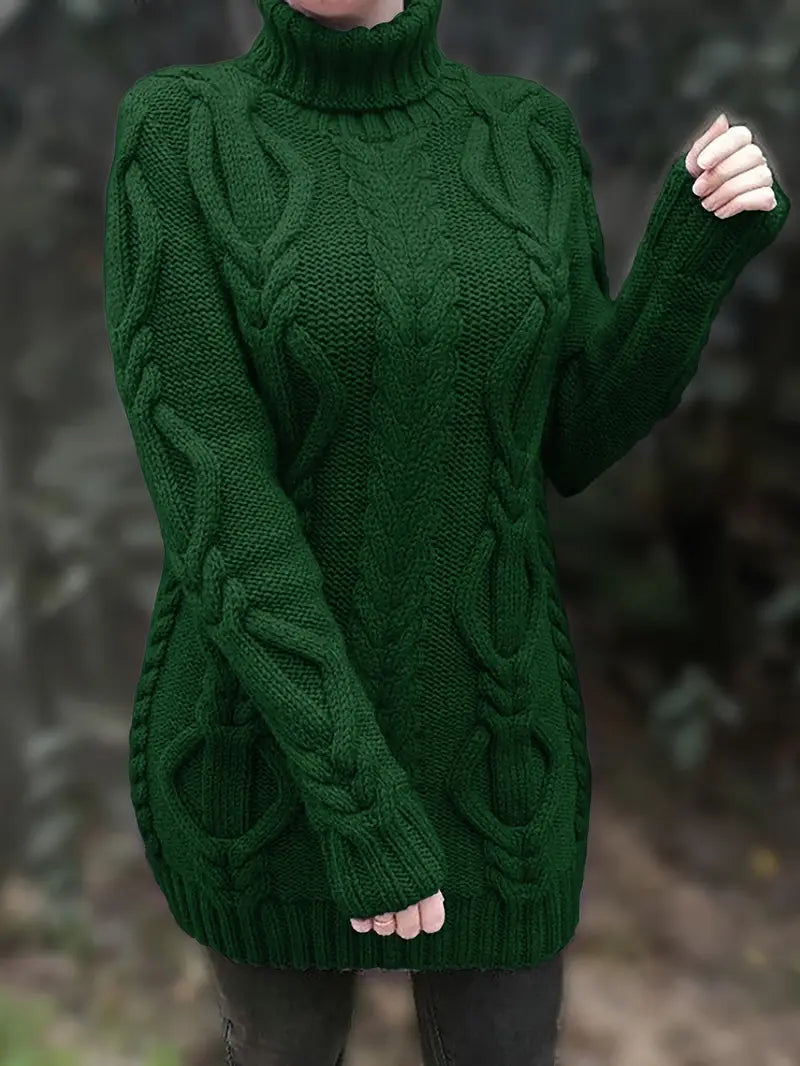 Narda | Elegancka sukienka z golfem
