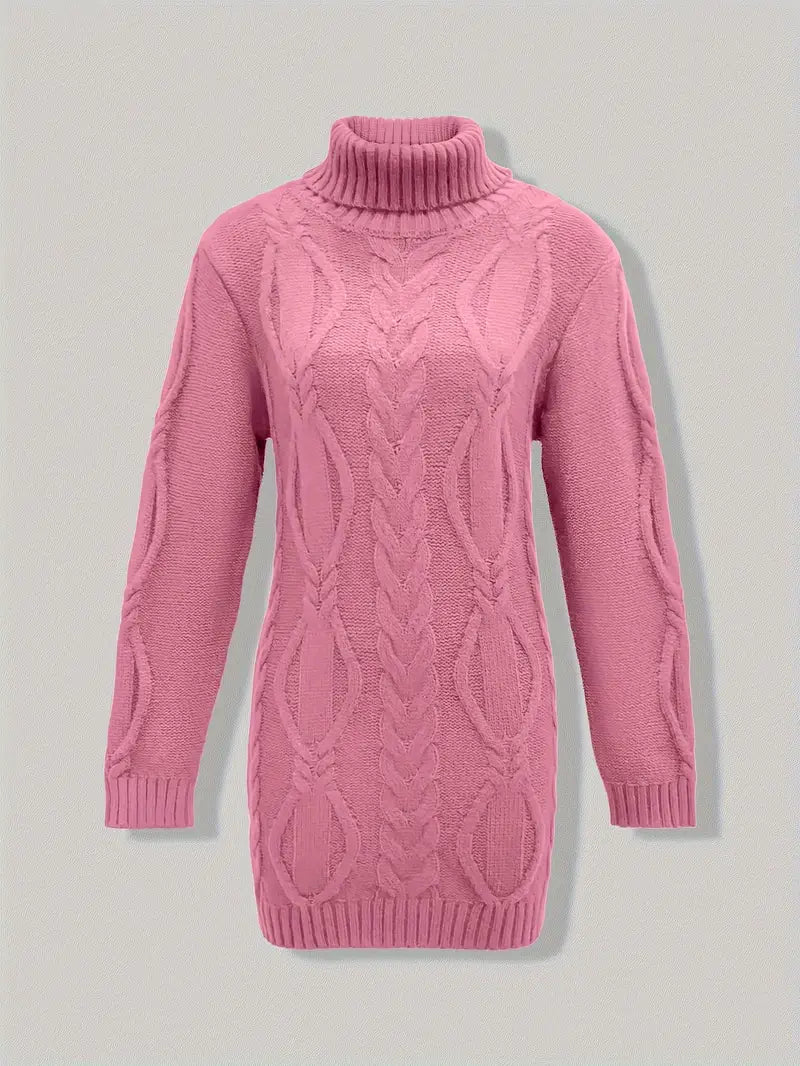 Narda | Elegancka sukienka z golfem