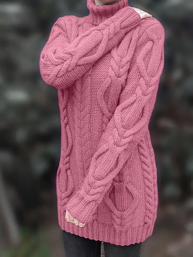 Narda | Elegancka sukienka z golfem