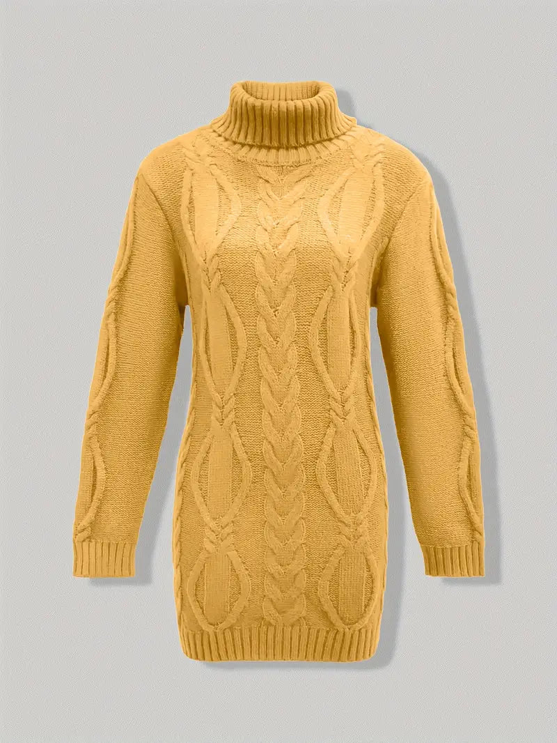 Narda | Elegancka sukienka z golfem