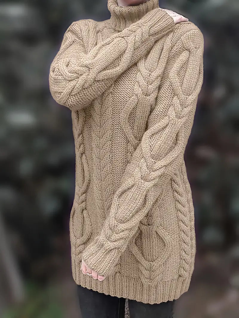 Narda | Elegancka sukienka z golfem