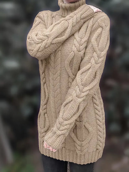 Narda | Elegancka sukienka z golfem