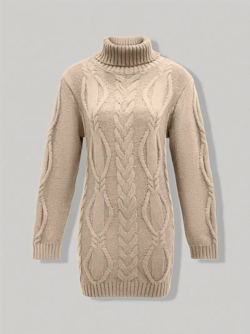 Narda | Elegancka sukienka z golfem