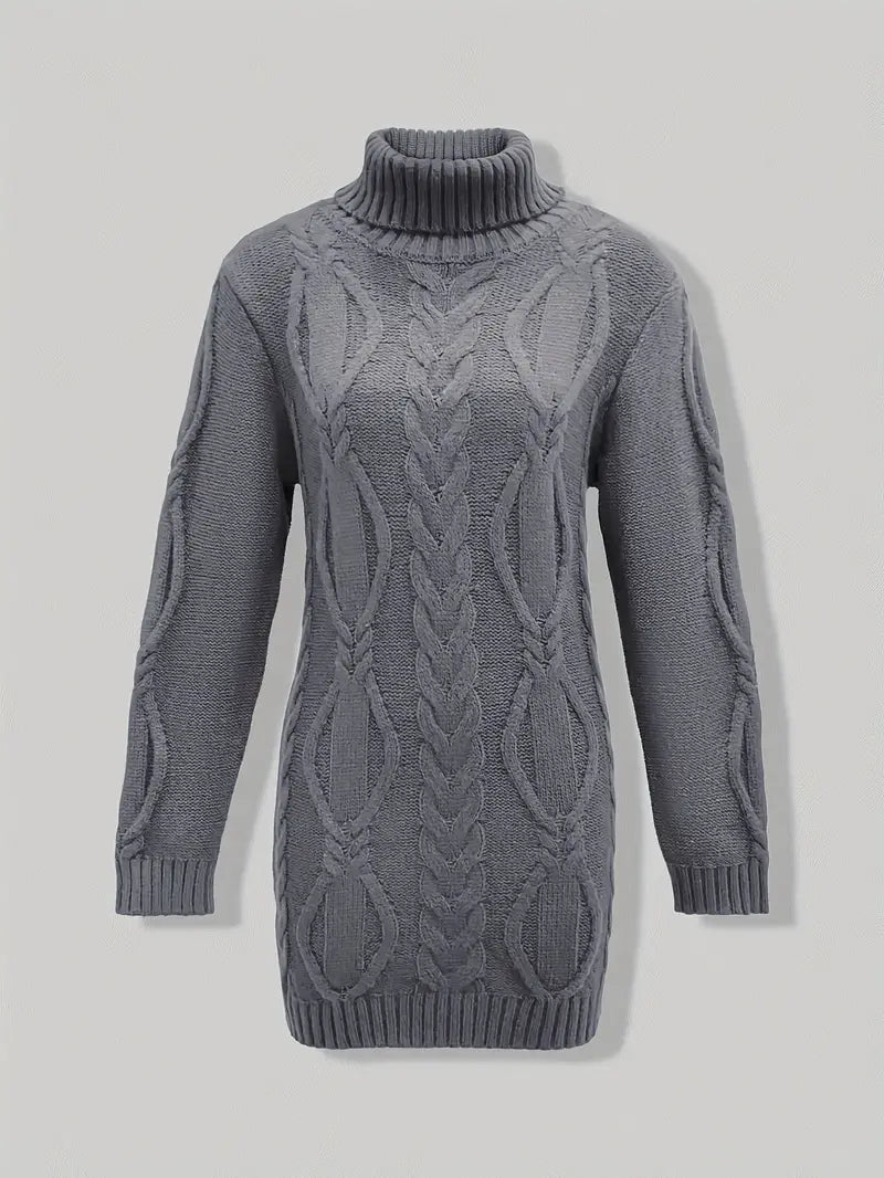 Narda | Elegancka sukienka z golfem