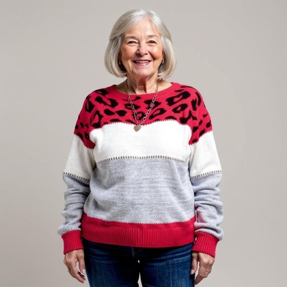 Pascalina | Wygodny sweter w panterkę