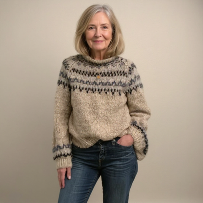 Ashley | Ręcznie robiony islandzki sweter vintage