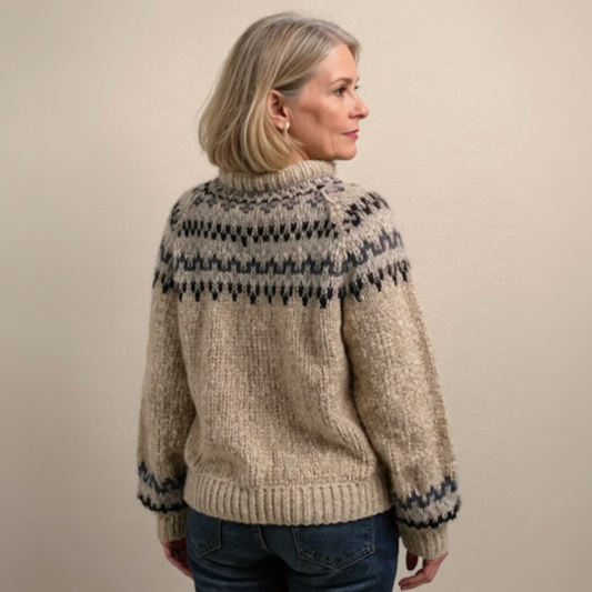 Ashley | Ręcznie robiony islandzki sweter vintage