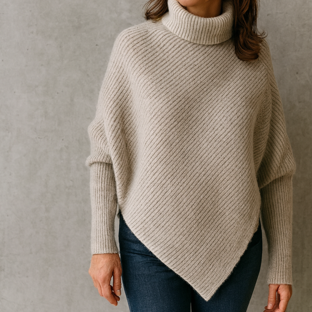 Anneta | Wygodny sweter ponczo