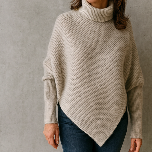 Anneta | Wygodny sweter ponczo
