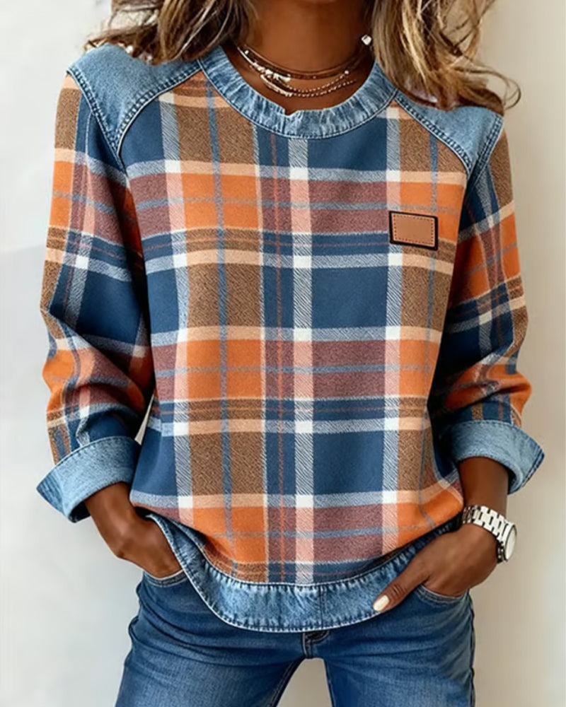 Célia | Odważna bluza patchwork