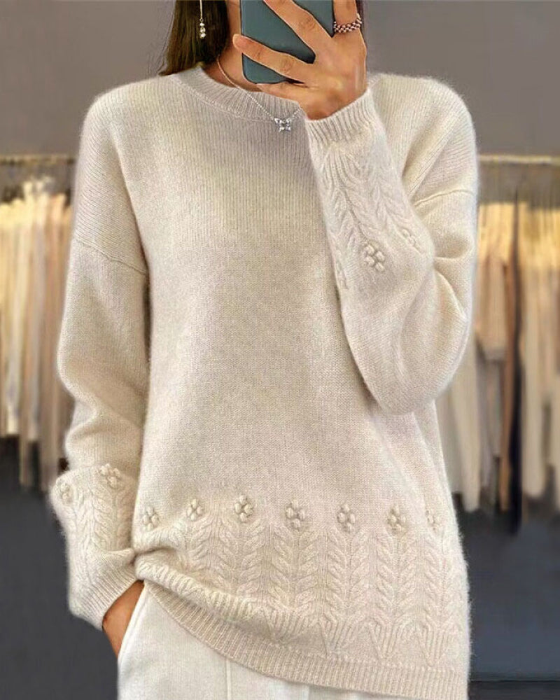Beatrice | Elegancki sweter retro