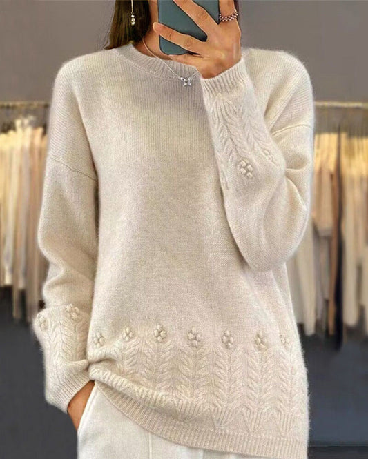 Beatrice | Elegancki sweter retro