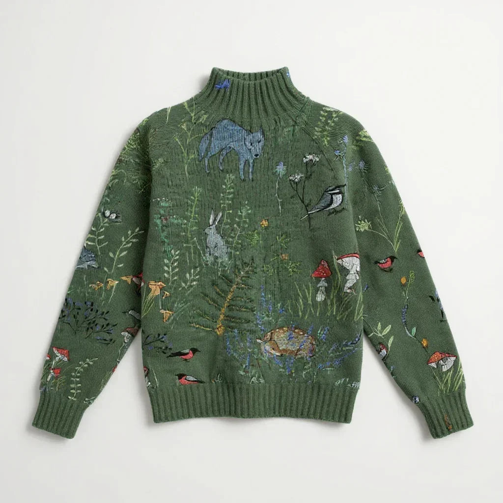 HANA | Artystyczny dzianinowy sweter