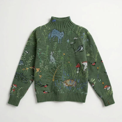 HANA | Artystyczny dzianinowy sweter