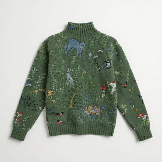 HANA | Artystyczny dzianinowy sweter