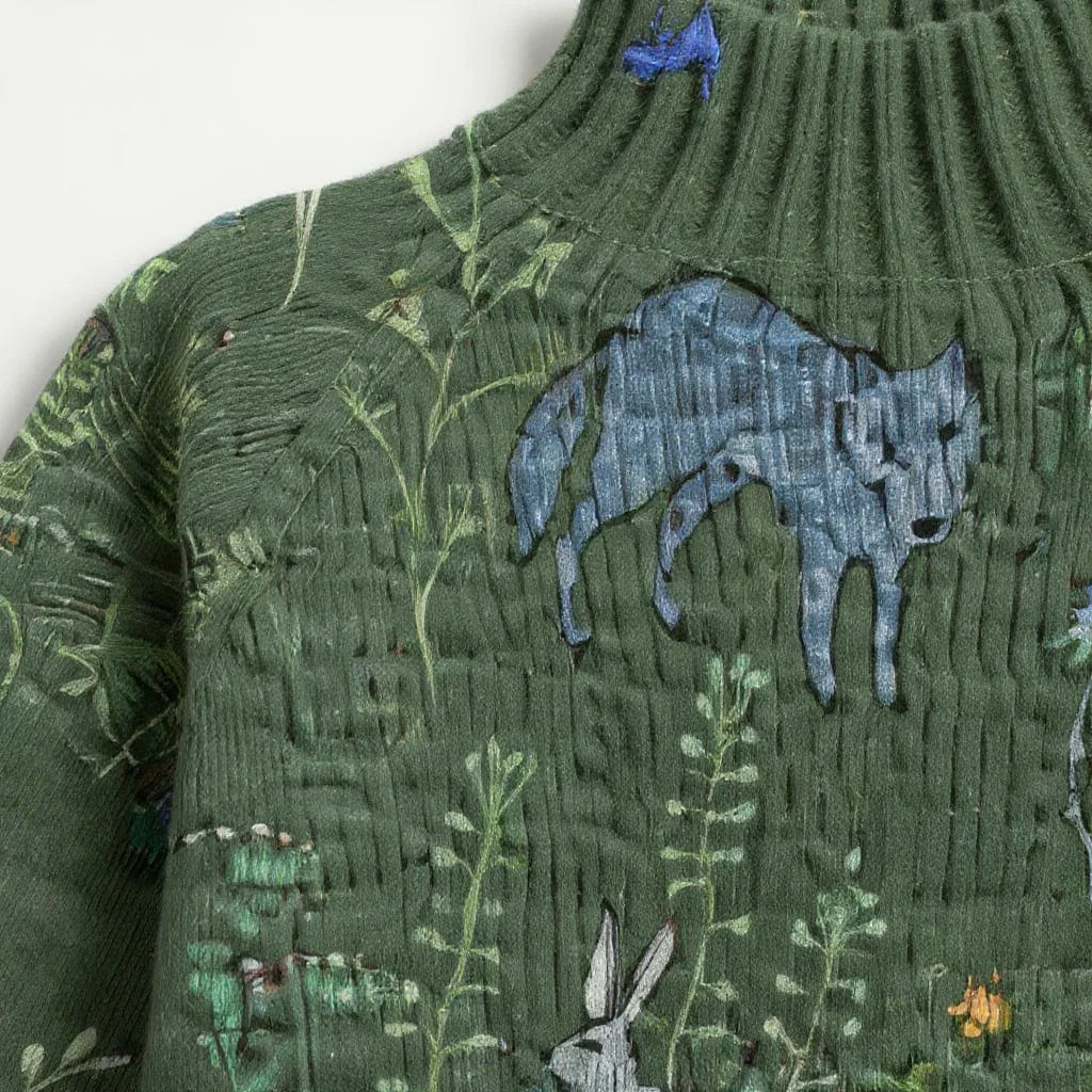 HANA | Artystyczny dzianinowy sweter