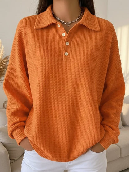 Ava | Miękki elegancki sweter polo