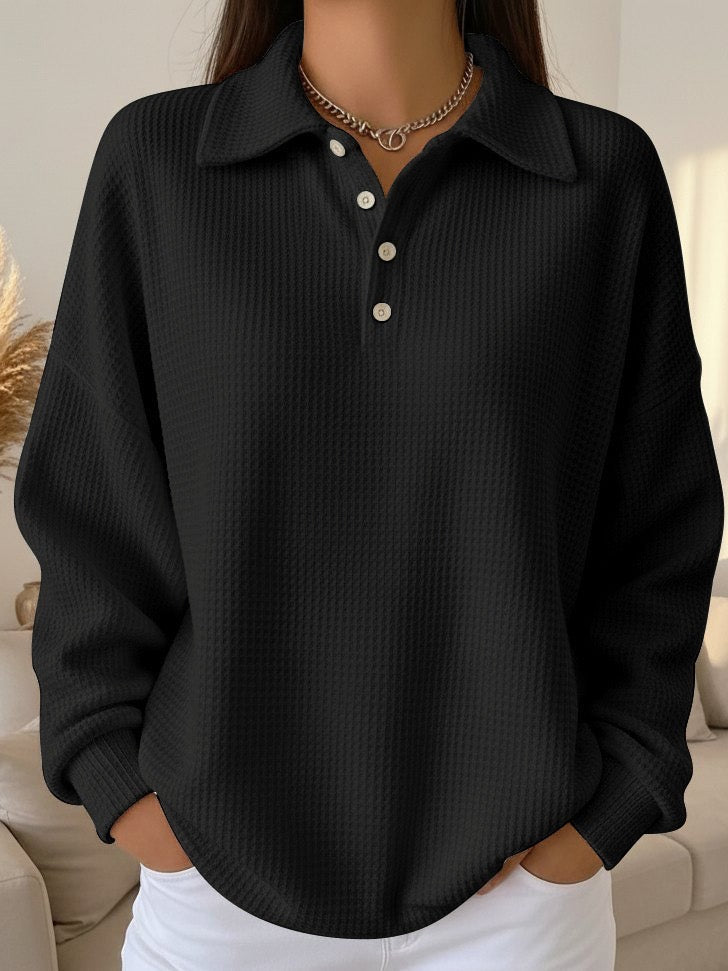 Ava | Miękki elegancki sweter polo