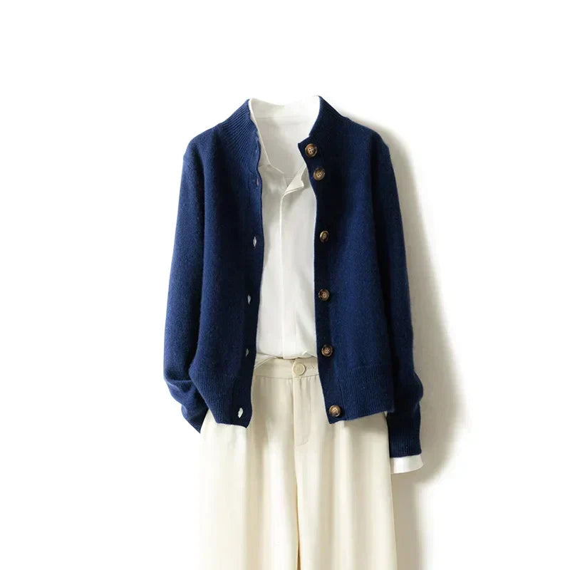 Arlina | Elegancki kardigan z wełny merino