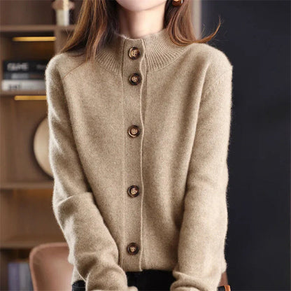 Arlina | Elegancki kardigan z wełny merino