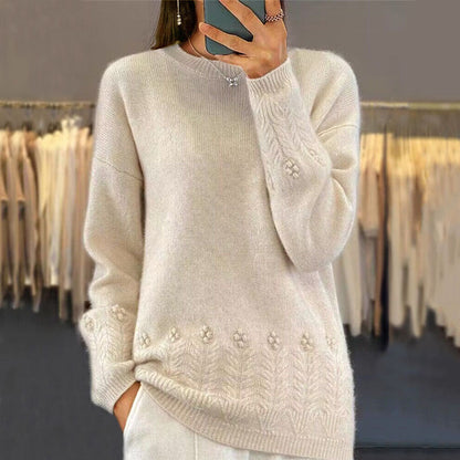 Talbot | Elegancki sweter w kwiaty