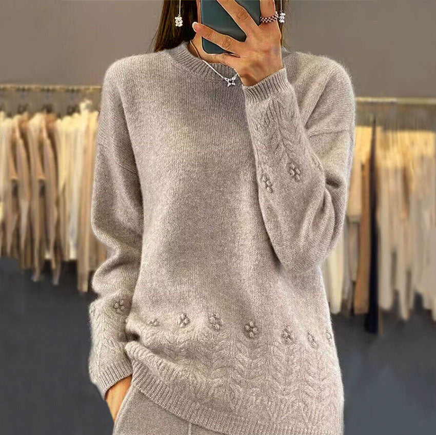 Talbot | Elegancki sweter w kwiaty