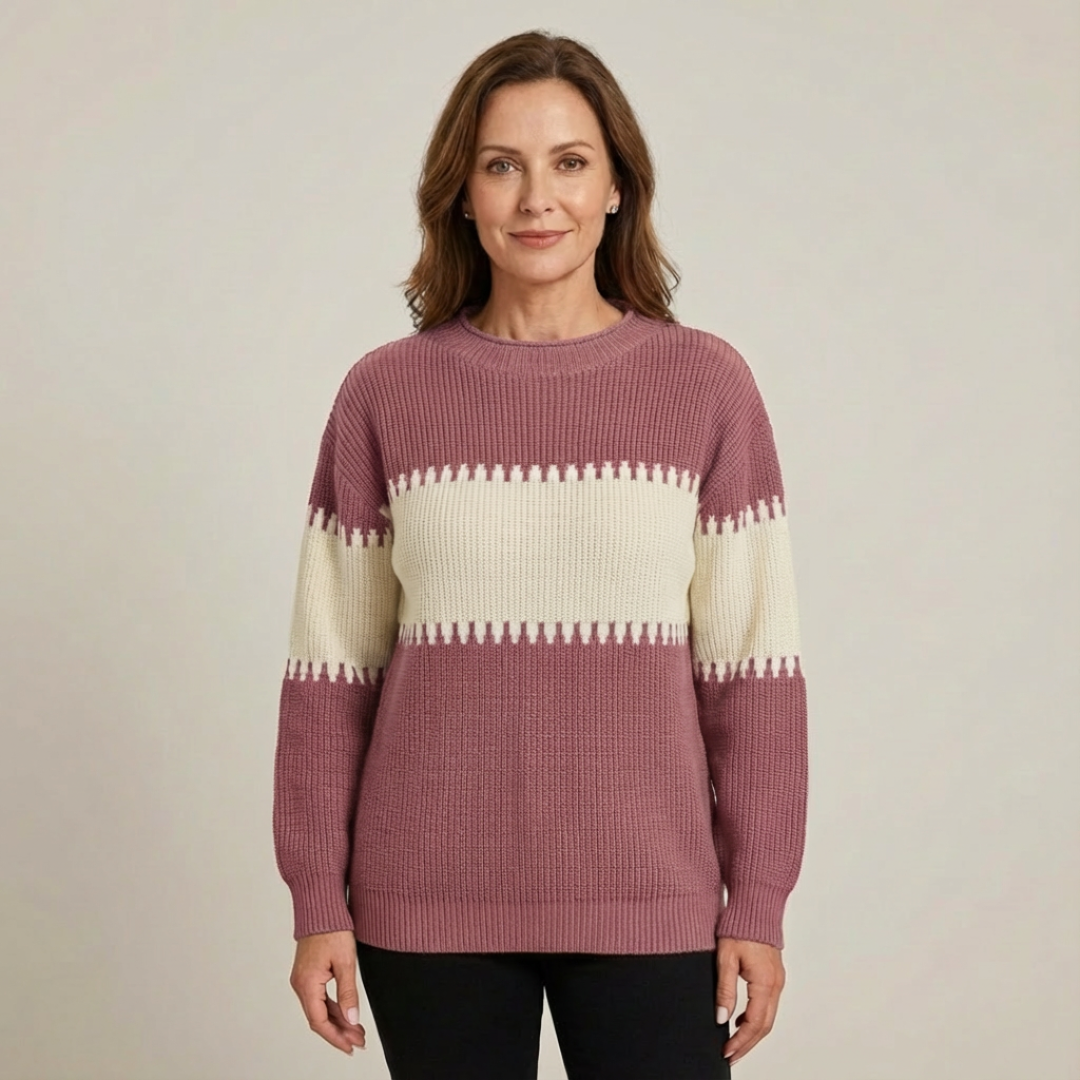 Harmony | Wygodny sweter color-block