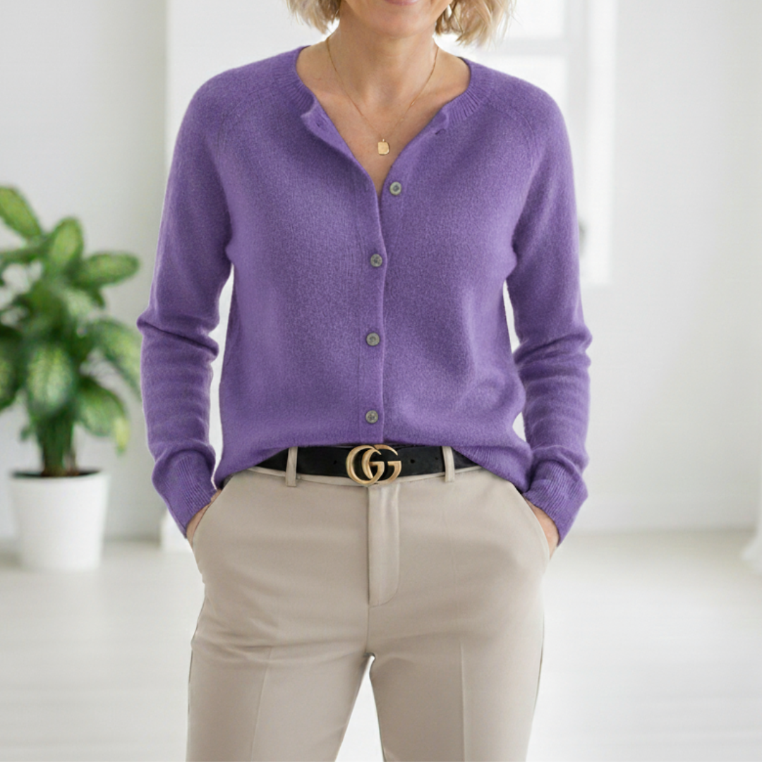 Anna | Szykowny elegancki kaszmirowy sweter